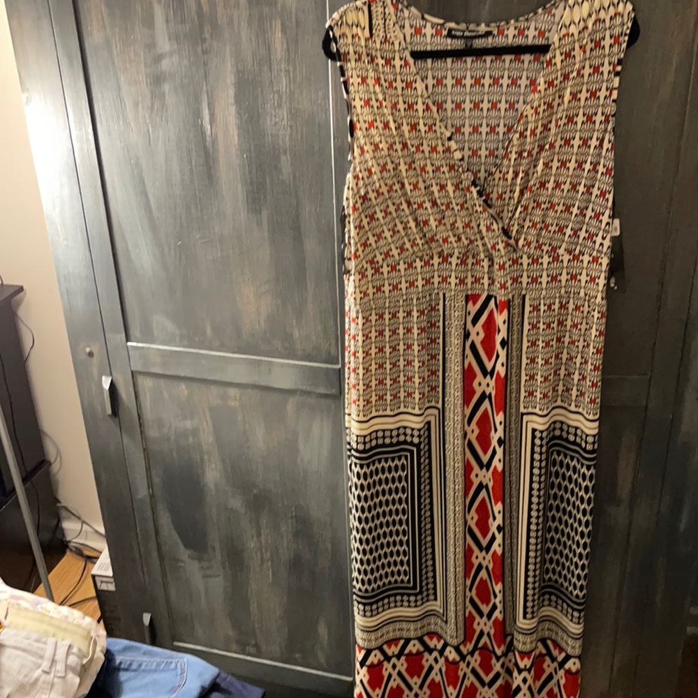 Mlle Gabrielle 2X Maxi Dress, Open Neck, NWT